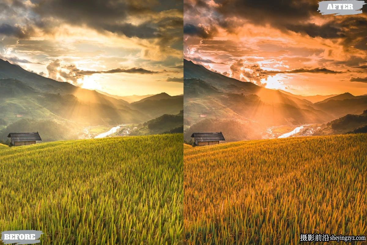 金色电影风光人像LR预设及手机LR预设 Golden Summer Presets