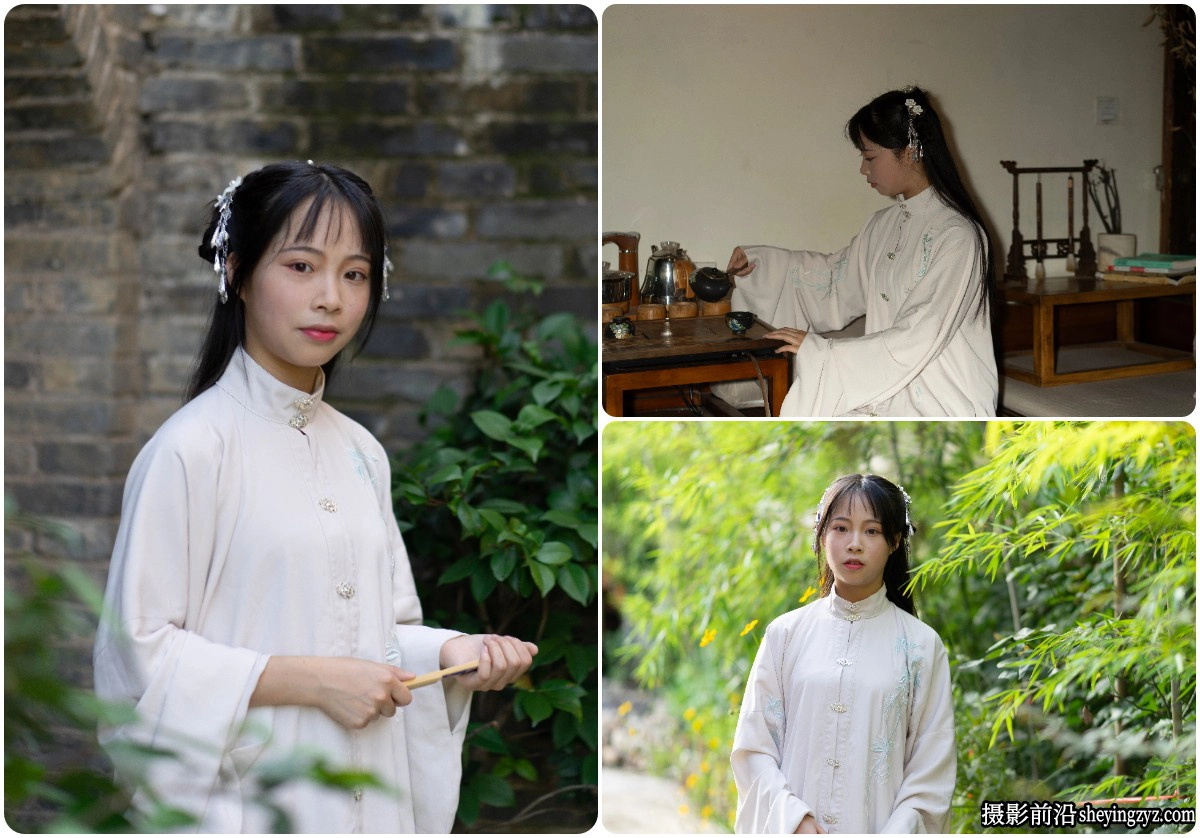 民国风美女古风人像摄影索尼相机RAW原图素材19张