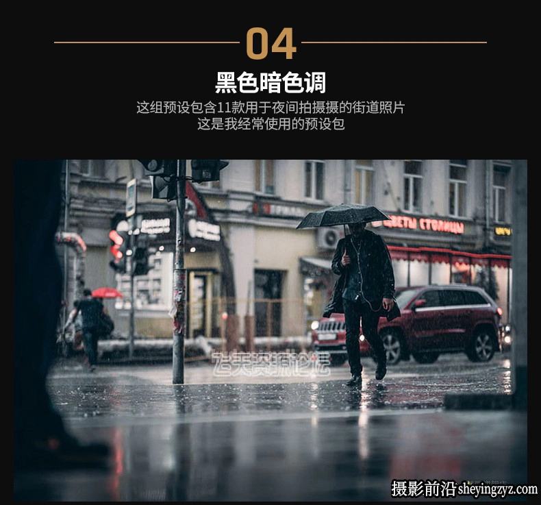 185种工业风城市黑金夜景街拍胶片LR预设+LUT预设-PS/PR/AE/FCPX/达芬奇