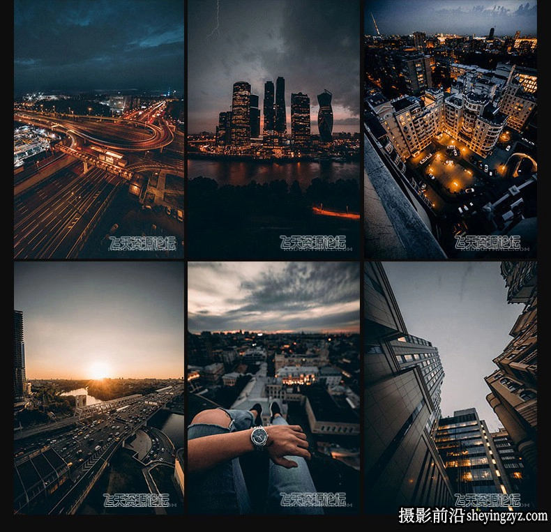 185种工业风城市黑金夜景街拍胶片LR预设+LUT预设-PS/PR/AE/FCPX/达芬奇