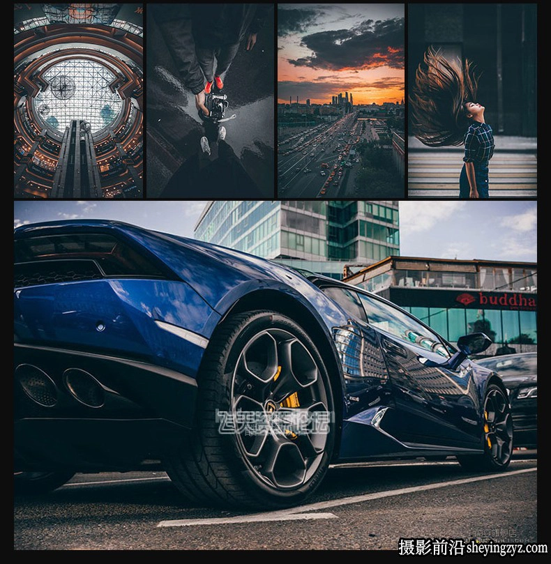 185种工业风城市黑金夜景街拍胶片LR预设+LUT预设-PS/PR/AE/FCPX/达芬奇