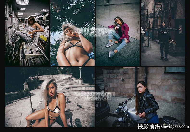 185种工业风城市黑金夜景街拍胶片LR预设+LUT预设-PS/PR/AE/FCPX/达芬奇