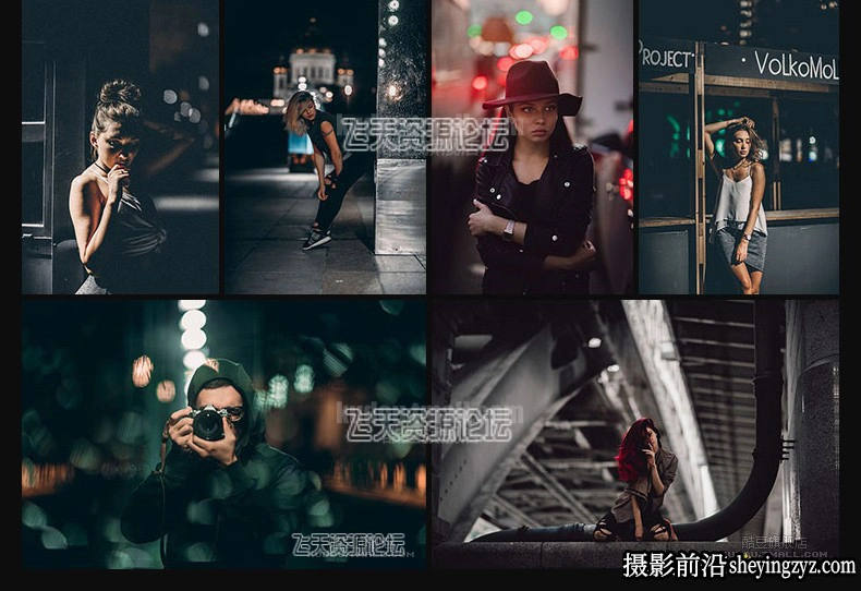 185种工业风城市黑金夜景街拍胶片LR预设+LUT预设-PS/PR/AE/FCPX/达芬奇