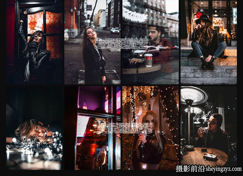 185种工业风城市黑金夜景街拍胶片LR预设+LUT预设-PS/PR/AE/FCPX/达芬奇