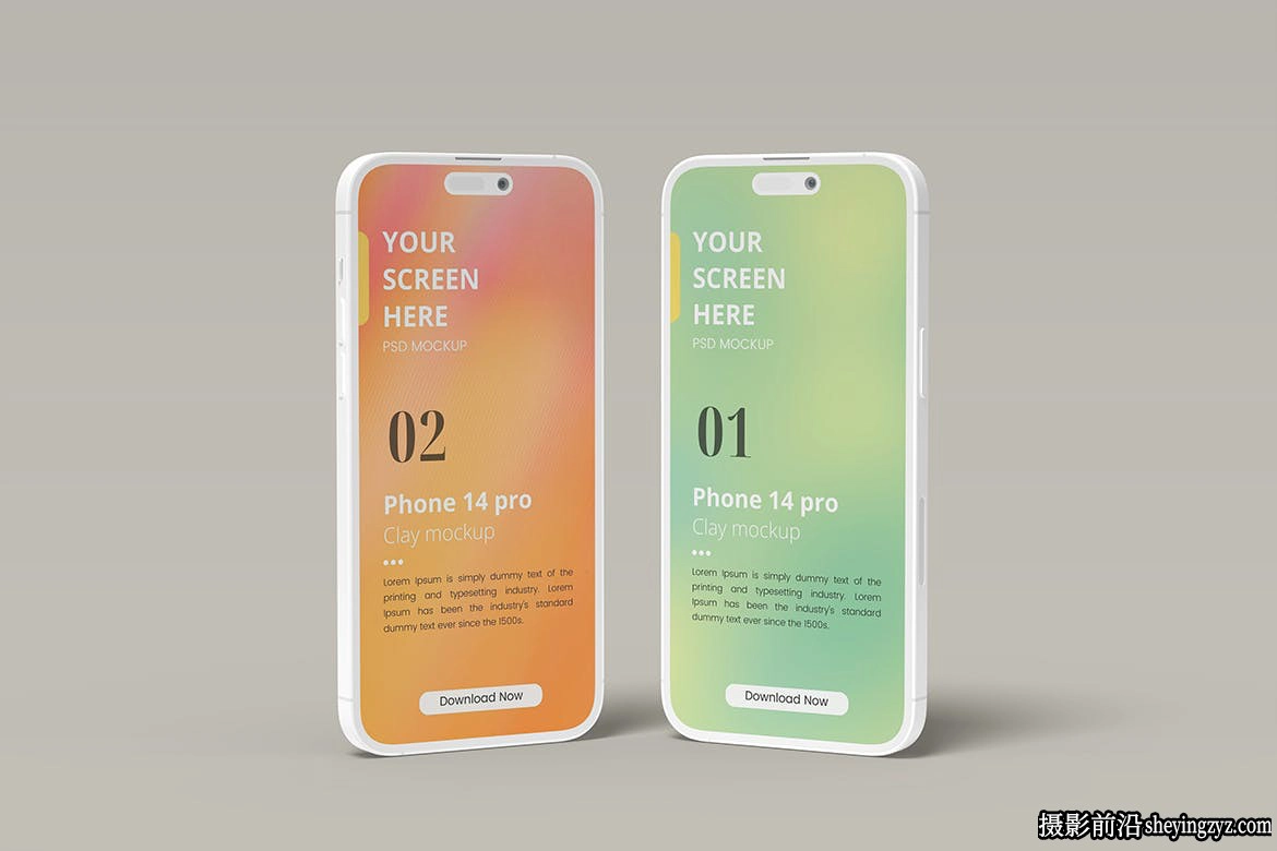 iPhone14Pro粘土样机