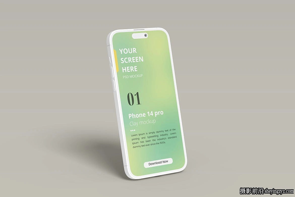iPhone14Pro粘土样机