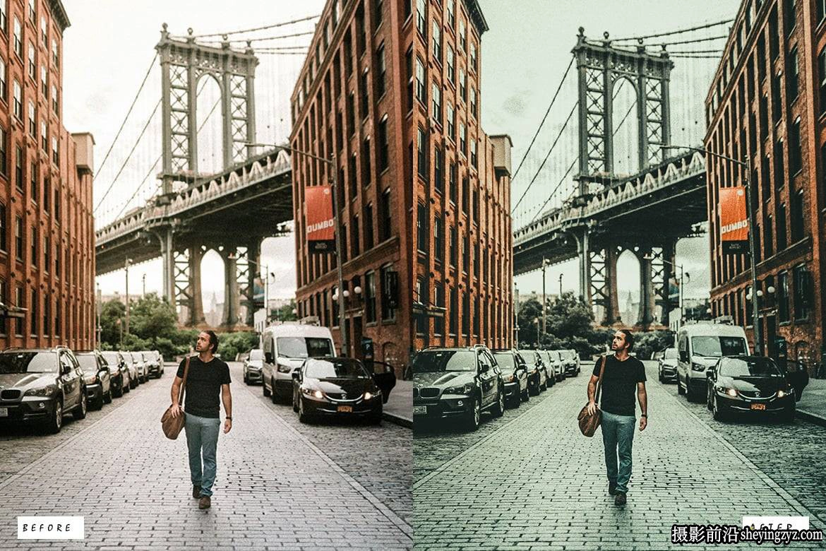 12种免费城市街拍风光人像lr预设 City Walk Lightroom Presets