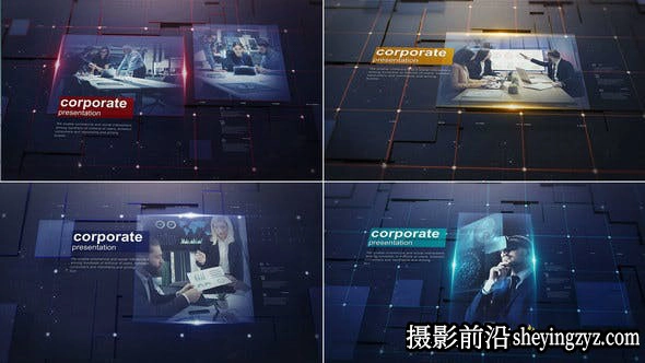 AE模板- 商务视频介绍展示宣传片头Corporate Technology Slideshow
