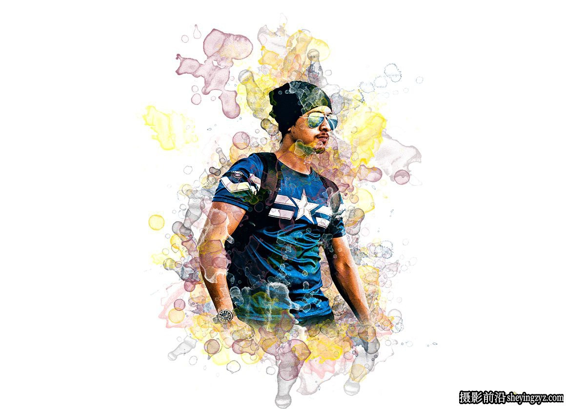 专业水彩Photoshop动作 Pro Watercolor Photoshop Action 附视频教程