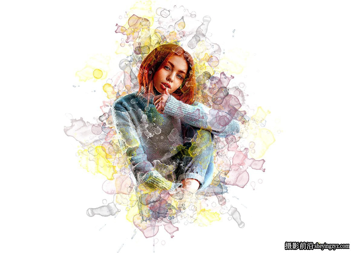 专业水彩Photoshop动作 Pro Watercolor Photoshop Action 附视频教程
