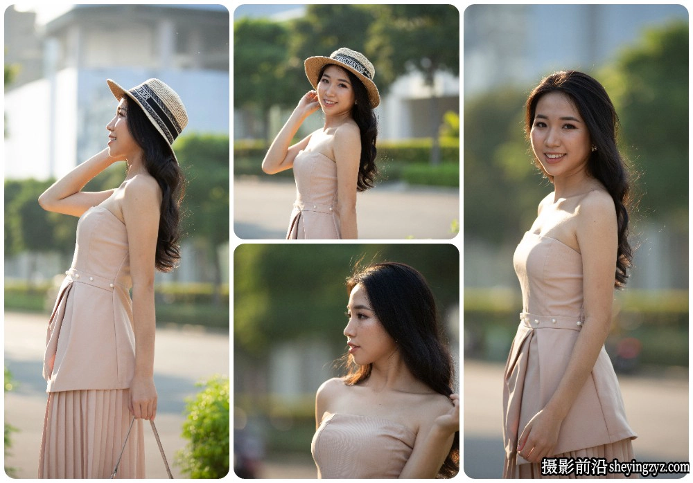 清新美女街拍写真人像RAW原片调色练习素材24张
