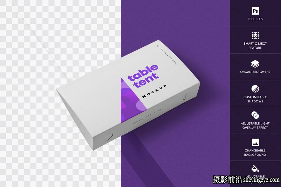 帐篷卡样机模型