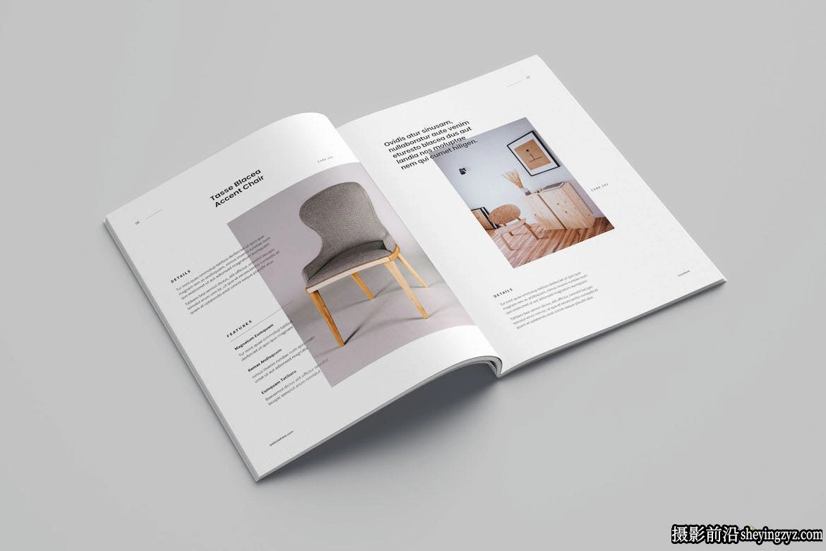 室内设计室内摄影手册排版InDesign模板