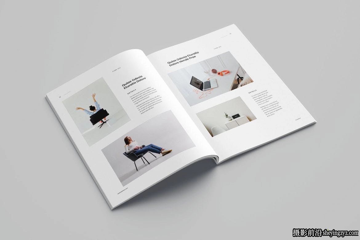 室内设计室内摄影手册排版InDesign模板