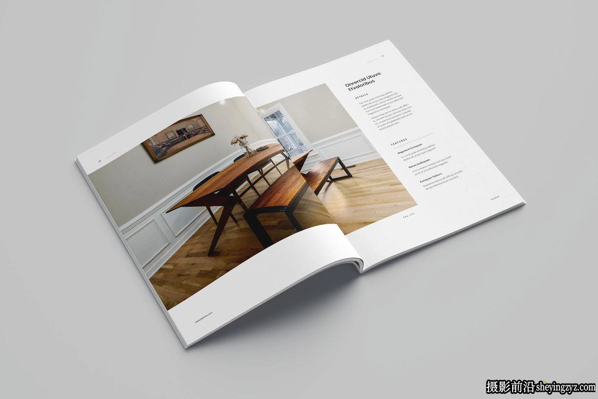室内设计室内摄影手册排版InDesign模板
