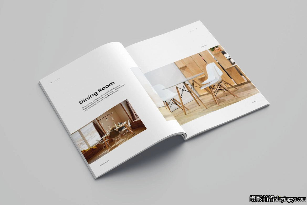室内设计室内摄影手册排版InDesign模板