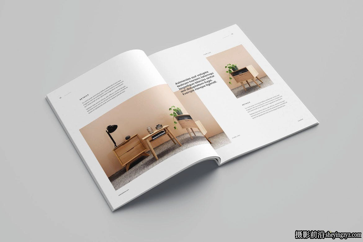 室内设计室内摄影手册排版InDesign模板