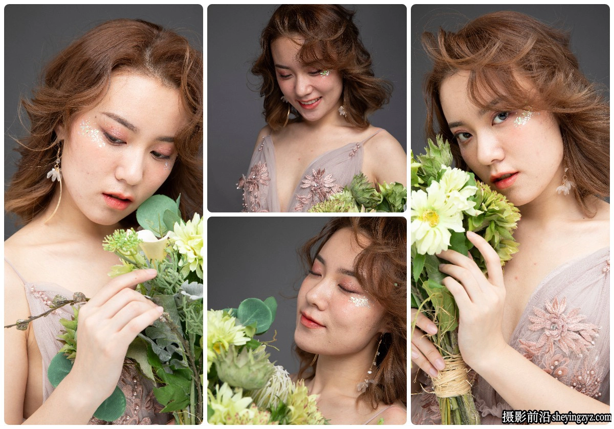 工作室棚拍美女人像摄影RAW原图修图练习素材71张
