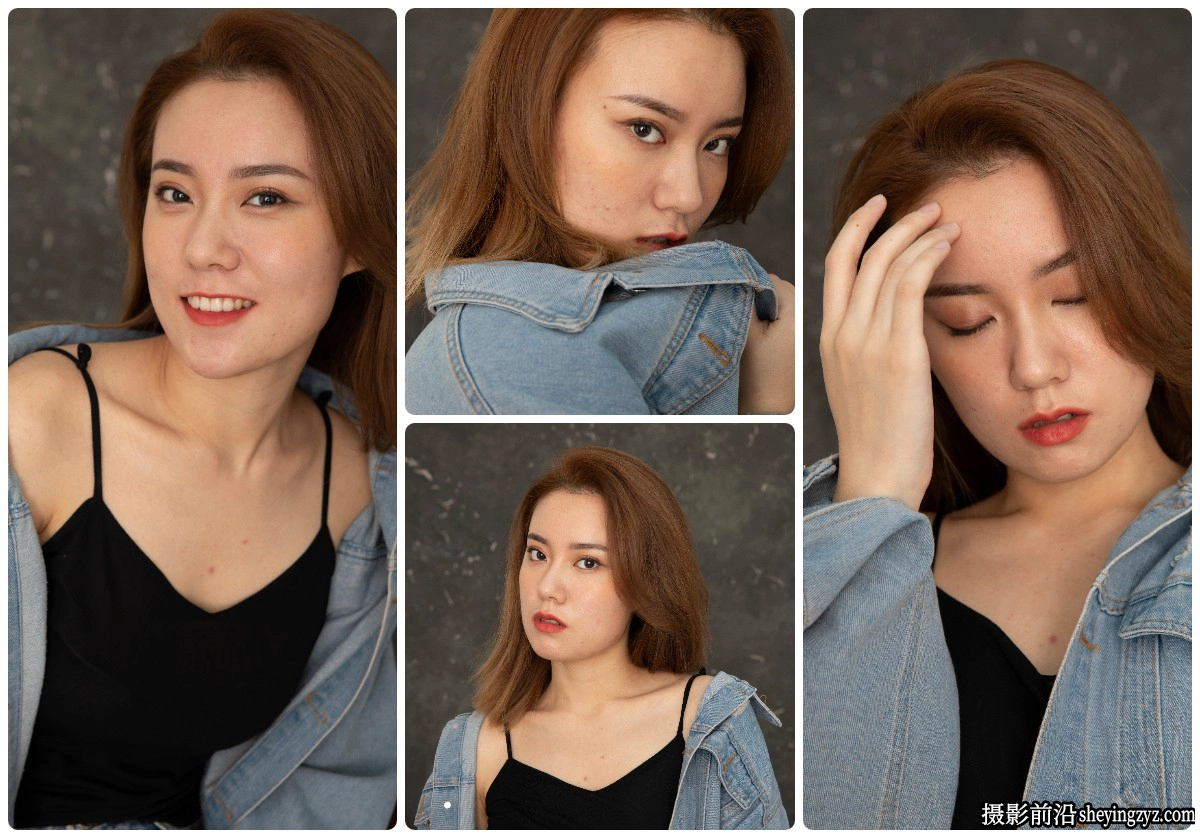工作室牛仔服美女人像摄影RAW原图练习素材104张