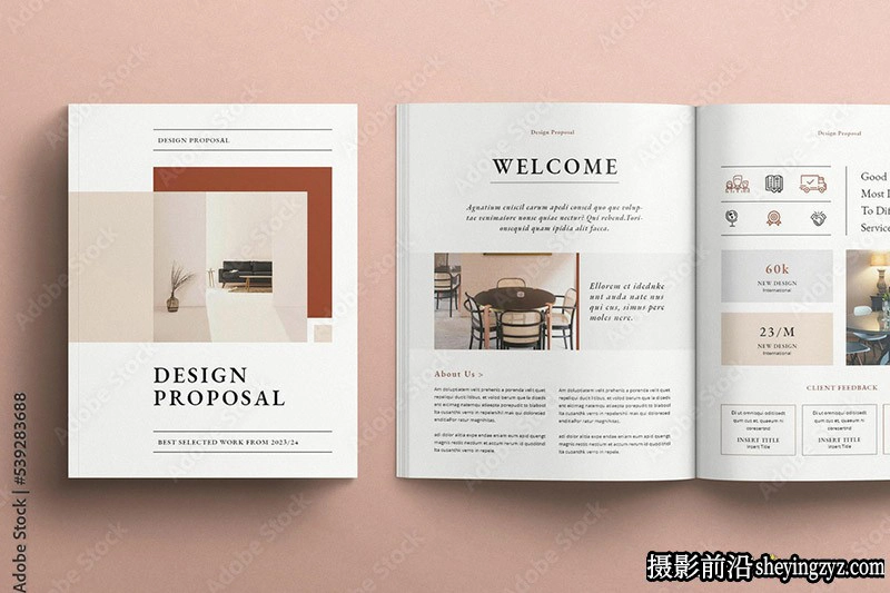 设计方案提案布局InDesign模板