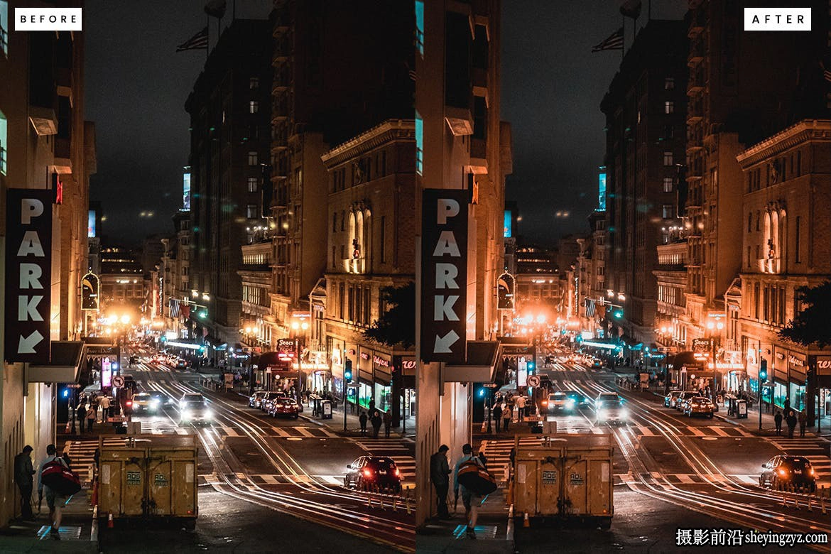 10种港风城市夜景风光Lightroom预设 Night Street Lightroom Presets
