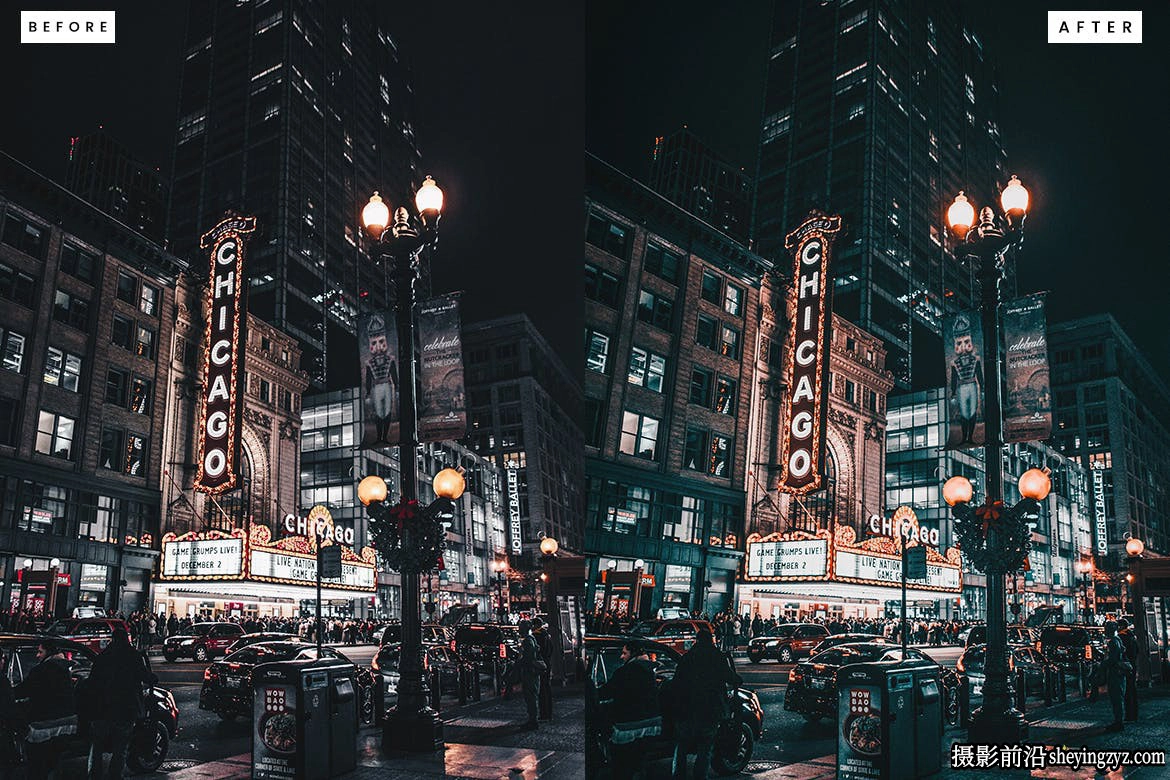 10种港风城市夜景风光Lightroom预设 Night Street Lightroom Presets