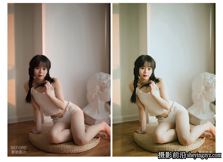 16款小清新唯美私房写真lr预设/人像后调期调色滤镜/LR预设