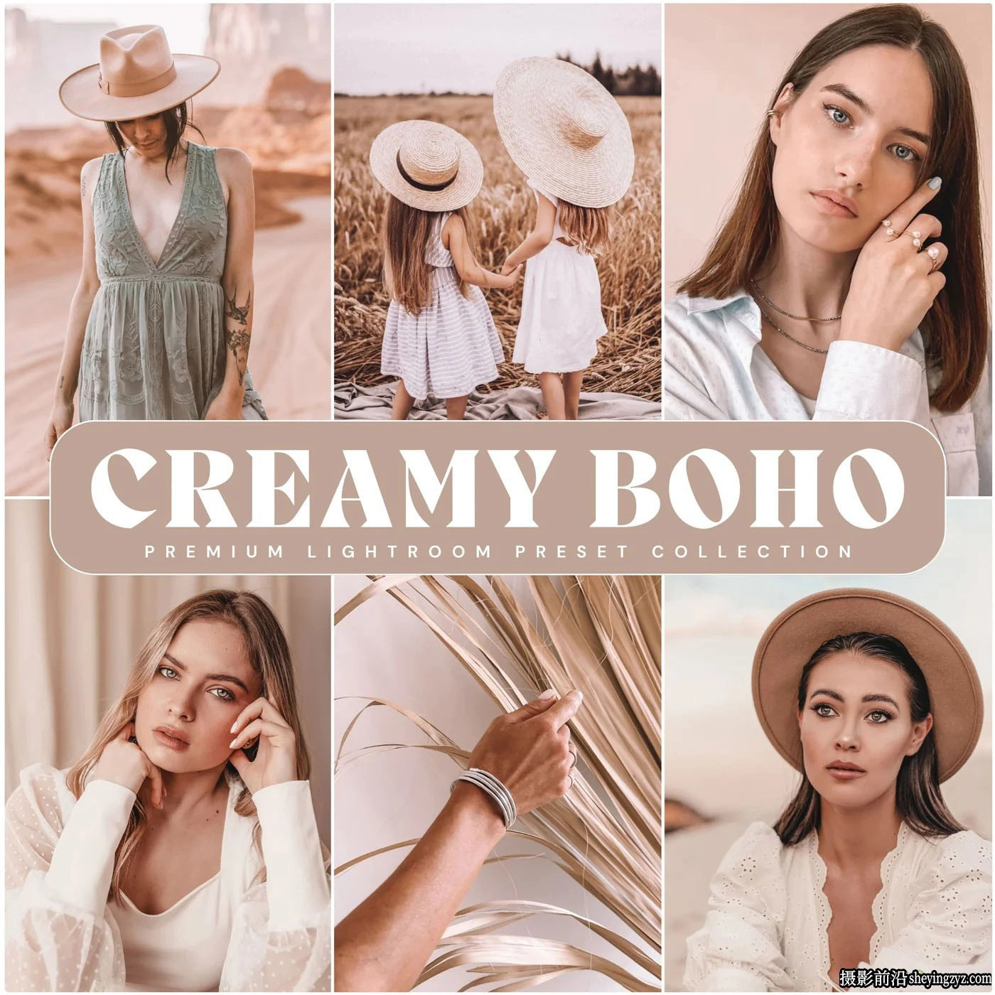 10种波西米亚奶油人像lr预设 LOUMARKS Creamy Boho Presets