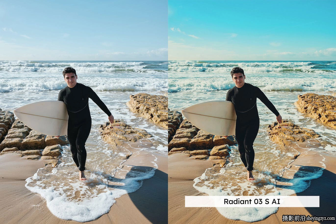 AI人工智能网红冲浪打卡LR预设LUT预设 Surf Tones Lightroom LUTs
