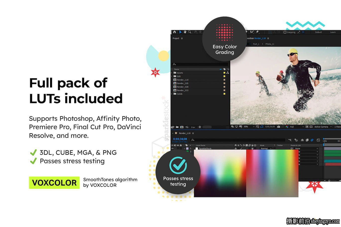AI人工智能网红冲浪打卡LR预设LUT预设 Surf Tones Lightroom LUTs