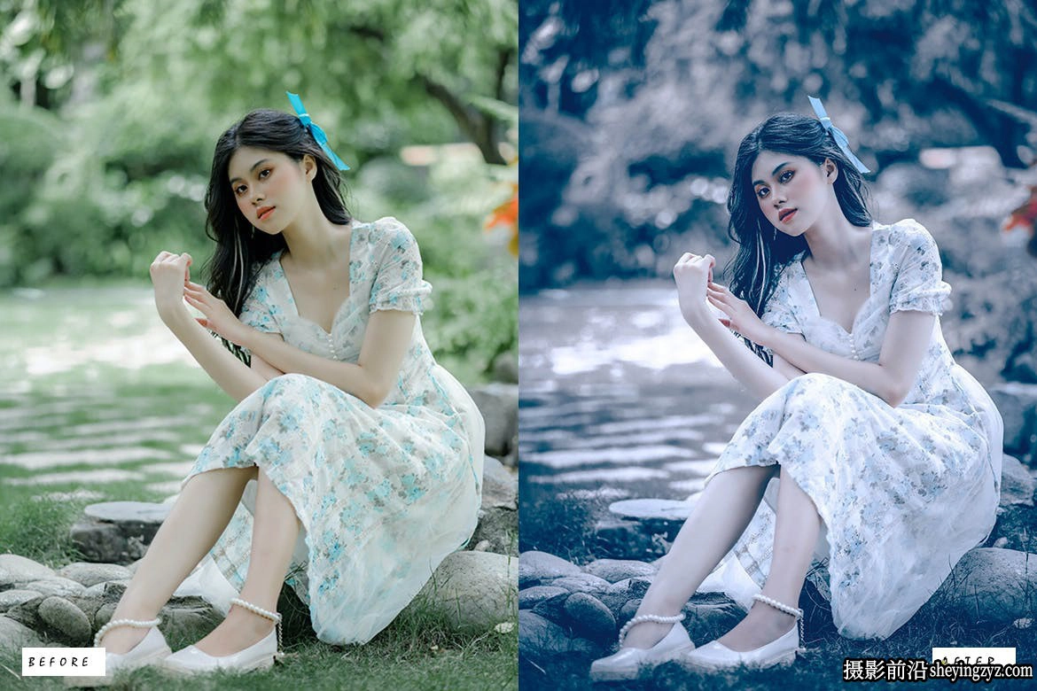 12种蓝调电影人像免费Lightroom预设 Blue @ Silve Lightroom Presets