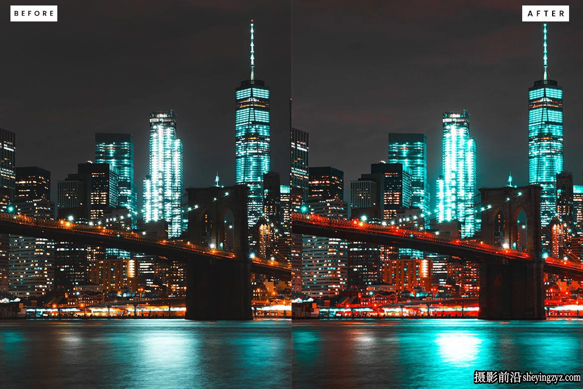 10种城市夜景电影风格Lightroom预设 City Night Lightroom Presets