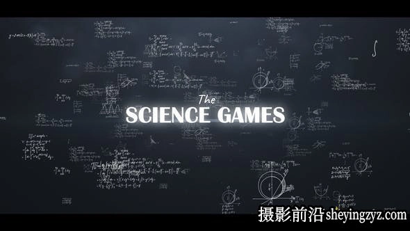 AE模板- 公式科学符号文字片头模版 Science Titles