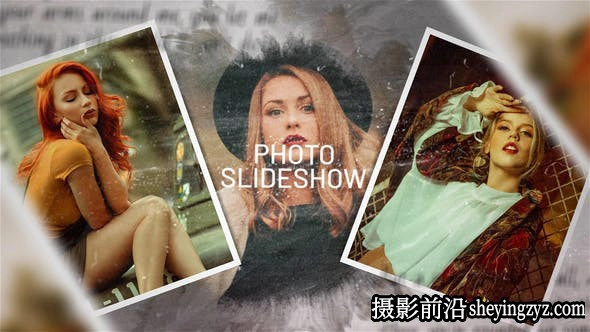 AE模板-水墨回忆照片相册片头模版 Photo Slideshow Ink Memories