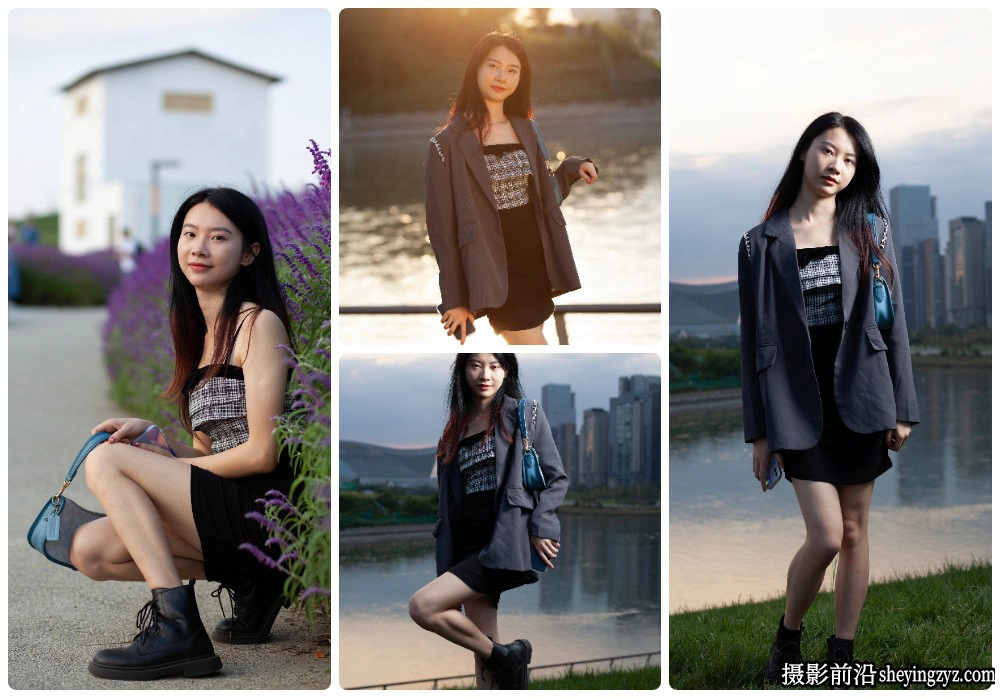 公园逆光美女人像摄影RAW原图修图练习素材12张