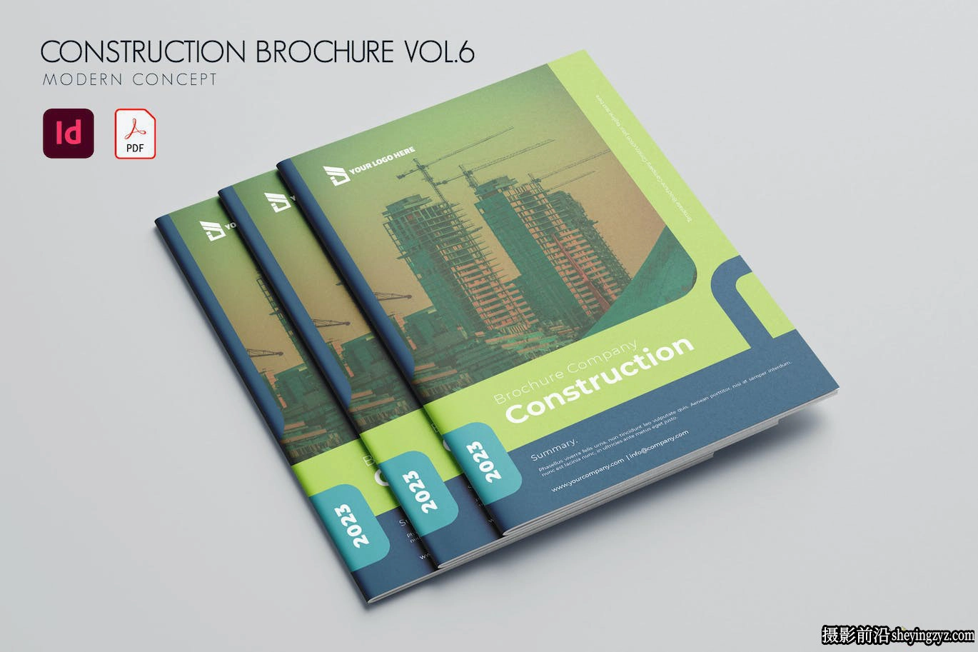 建筑施工手册InDesign模板 Vol.6