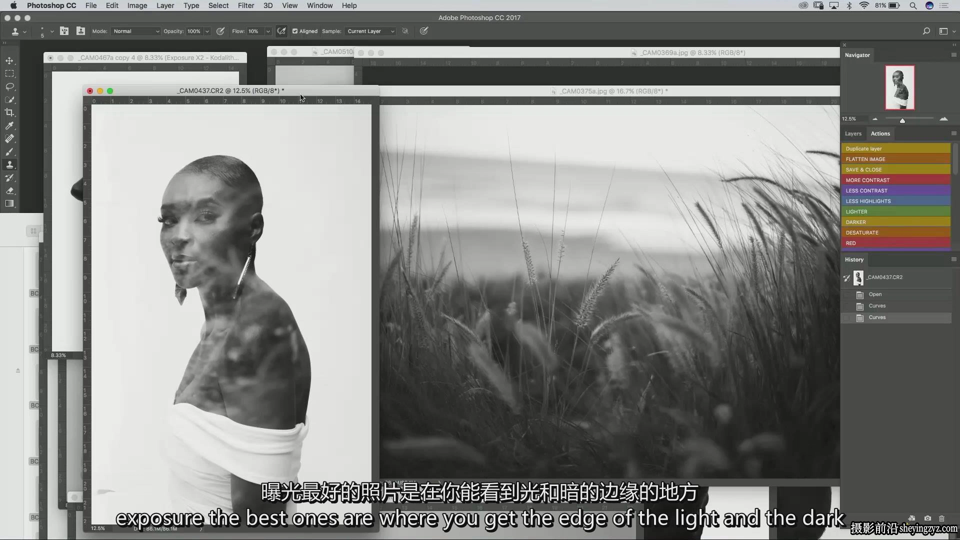 摄影师Sue Bryce创意双重曝光人像摄影布光及后期教程-中文字幕