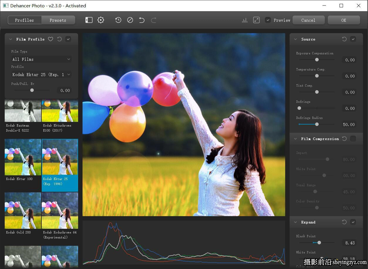 电影柯达富士胶片模拟PS/LR插件 Dehancer Film v2.3 WINX64