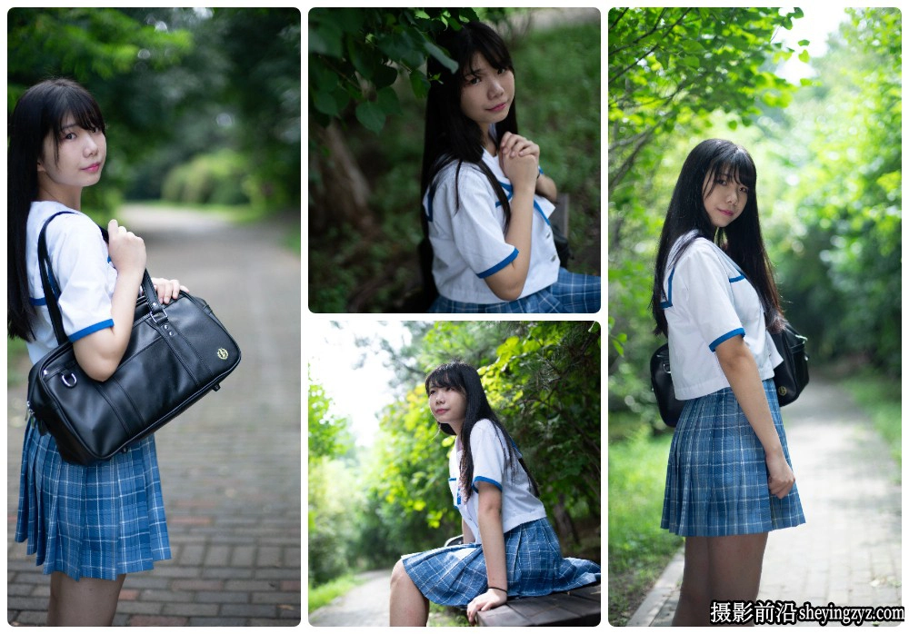 清新文艺美少女写真摄影人像修图练习RAW原图素材11张