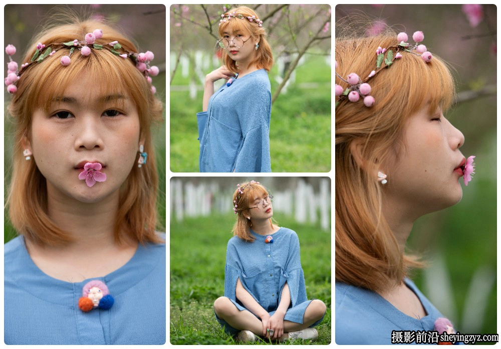 治愈系外拍美女人像摄影修图练习RAW原图素材10张