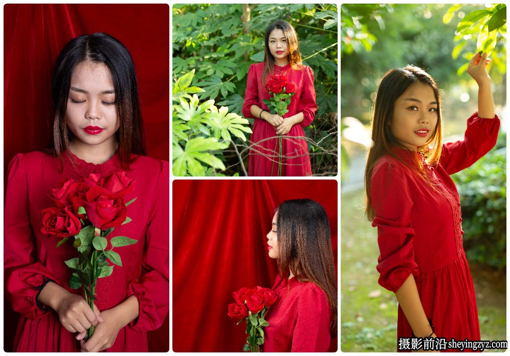 红裙美女人像摄影后期调色RAW原图练习素材68张