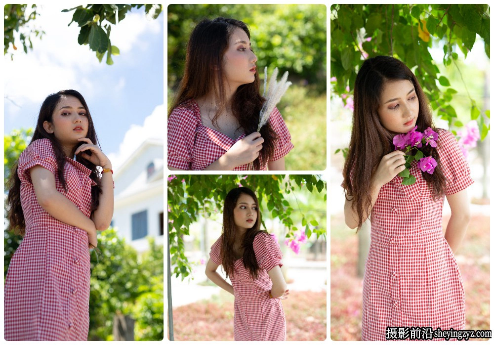长裙美女人像摄影后期修图调色练习RAW原图素材12张