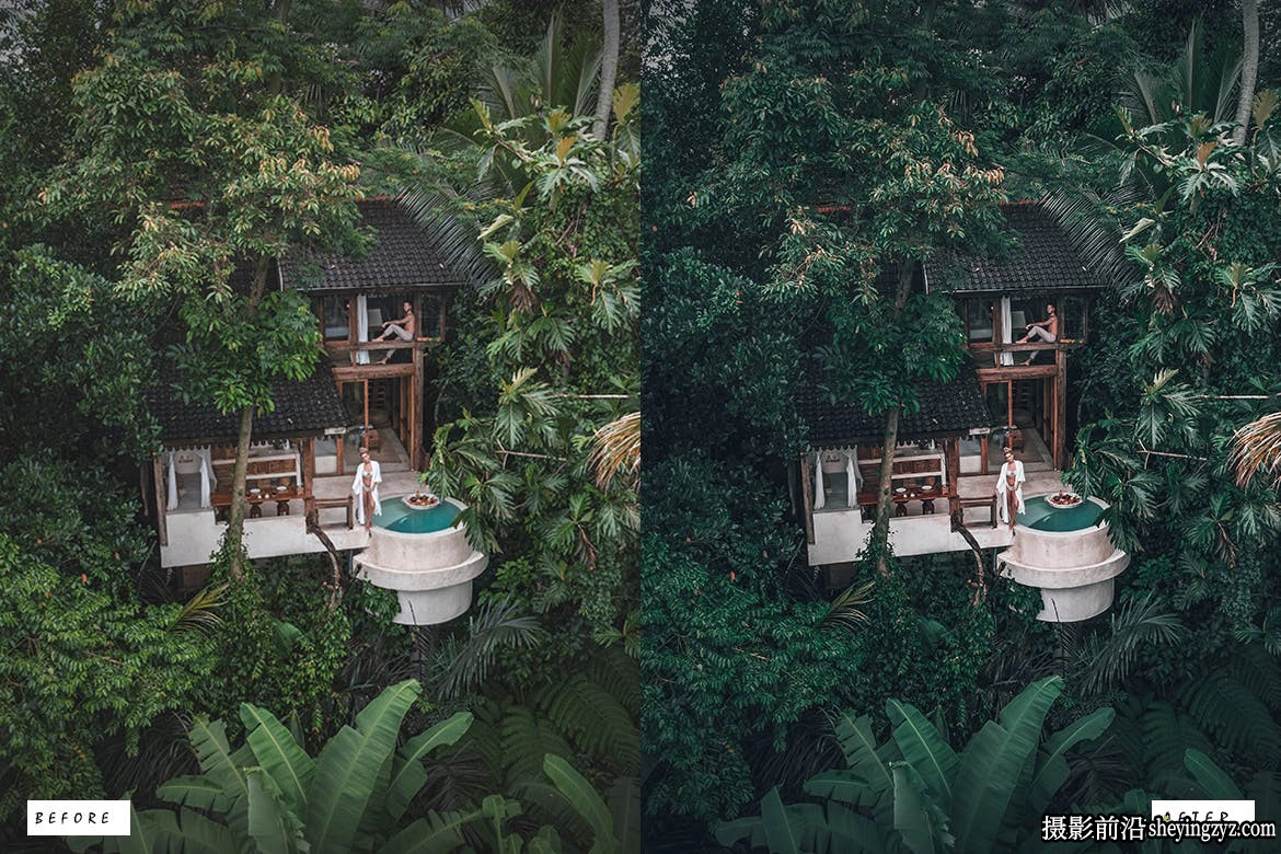10种情绪电影人像Lightroom预设 Moody Green Lightroom Presets