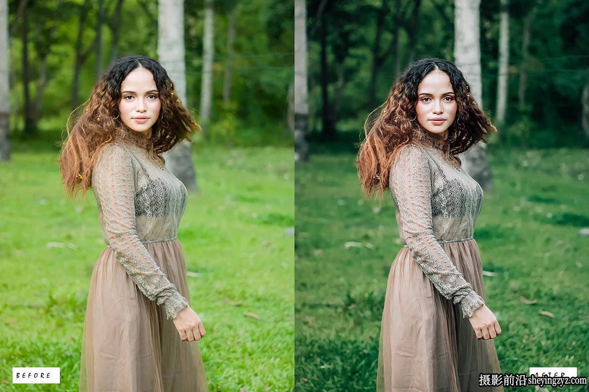 10种情绪电影人像Lightroom预设 Moody Green Lightroom Presets