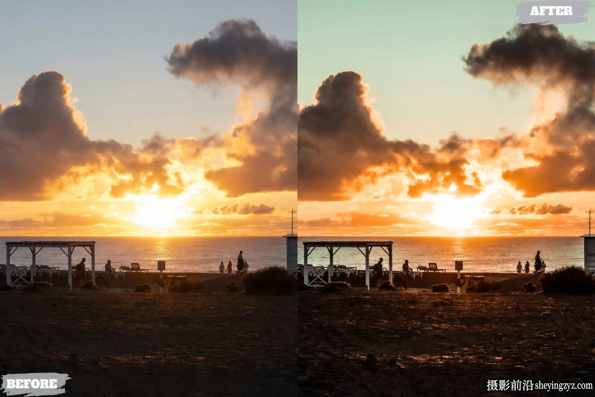 黄金时段电影风光lr预设及手机版lr预设 Sunset Lightroom Presets