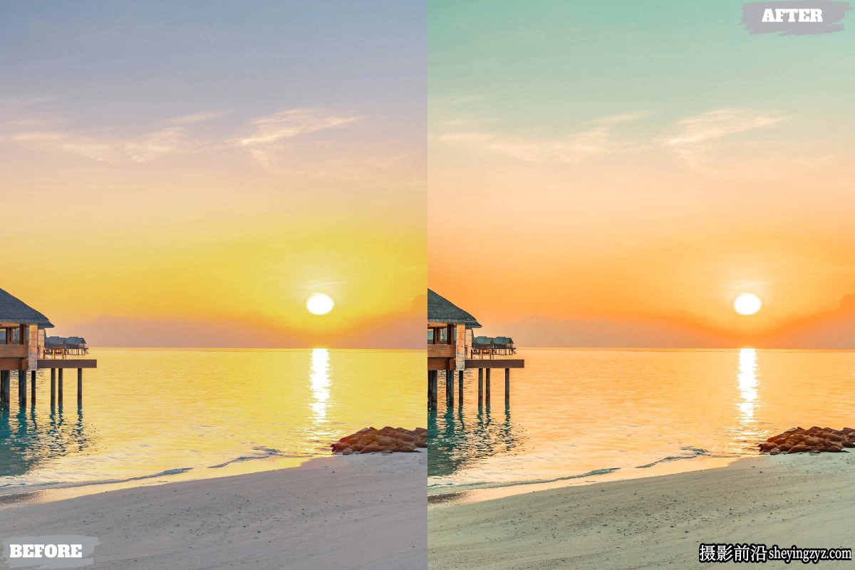 黄金时段电影风光lr预设及手机版lr预设 Sunset Lightroom Presets