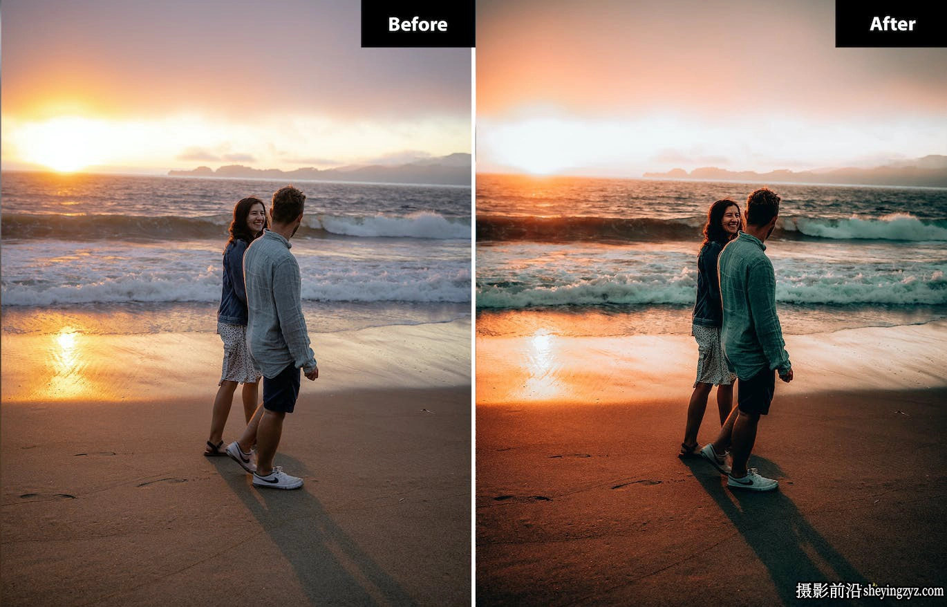 黄昏浪漫情侣人像LR预设及手机lr预设 Love Lightroom Presets