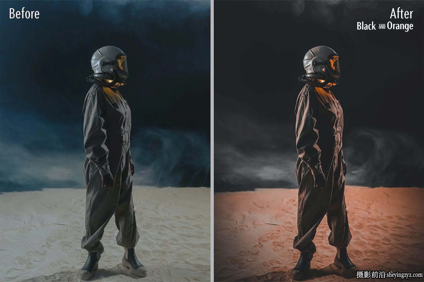 高级感橙黑色电影人像lr预设/手机lr预设 Black and Orange Presets