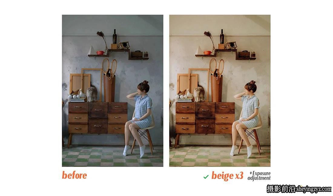 质感米色情绪电影人像Lr预设/手机版lr预设 Beige Lightroom Presets