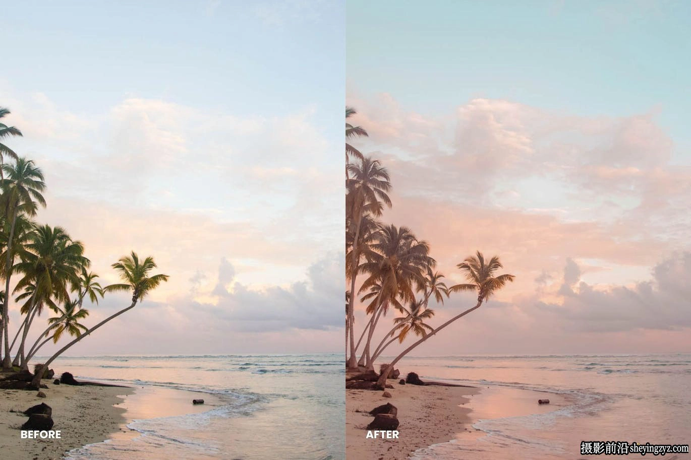 梦幻日落暮色人像Lr预设及手机版lr预设 Sunset Lightroom Presets